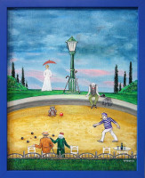 Hra petanque - Viktor Preiss - originál
